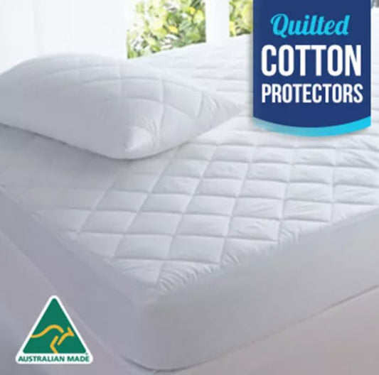 Cotton Quilted Aus Made Fully Fitted Mattress Protector