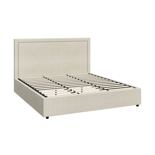 Oikiture Bed Frame King Size Gas Lift Base Storage ADI