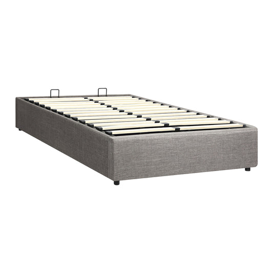 Oikiture Bed Frame King Single Size Gas Lift Base With Storage