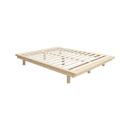Oikiture Bed Frame Double Size Wooden Bed Base Timber Platform