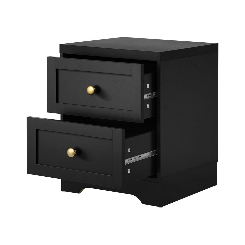 Oikiture 5 Chest of Drawers and 2 Bedside Tables Hamptons Furniture Set