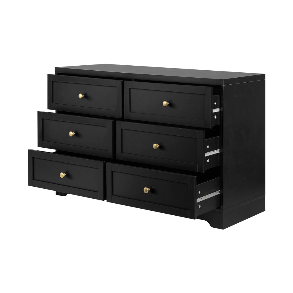 Oikiture 6 Chest of Drawers and 2 Bedside Tables Hamptons Furniture Set
