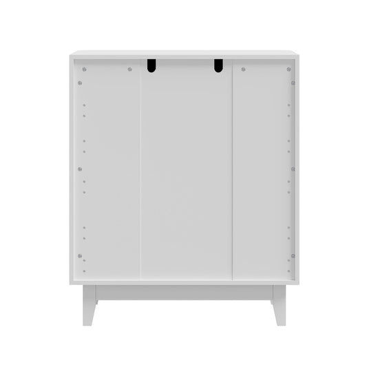 Oikiture 5 Chest of Drawers Dressers Tallboy Stripe White