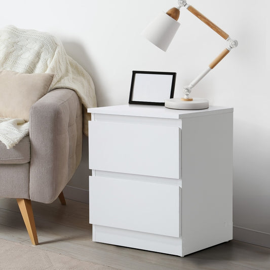 Oikiture 6 Chest of Drawers and 2 Bedside Tables Bedroom Set White