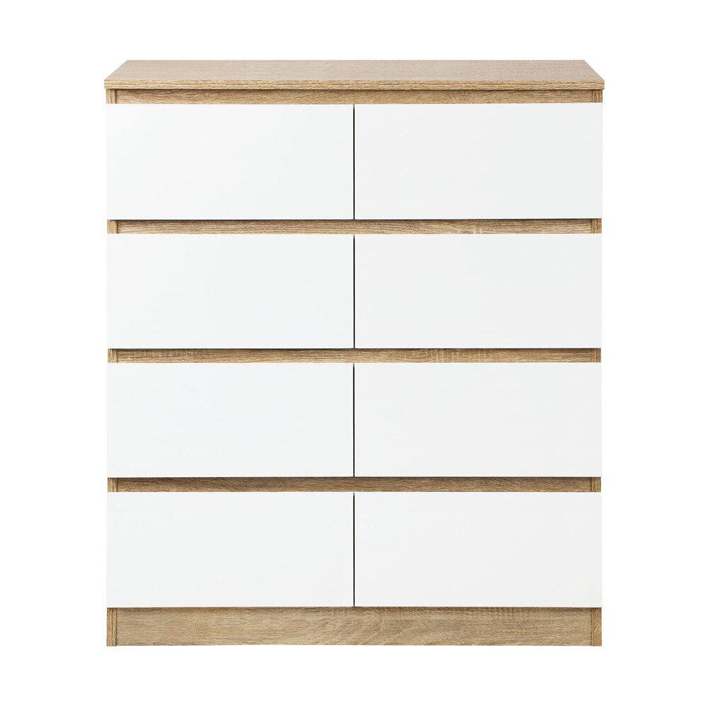 Oikiture Chest of Drawers 8 Drawers Tallboy