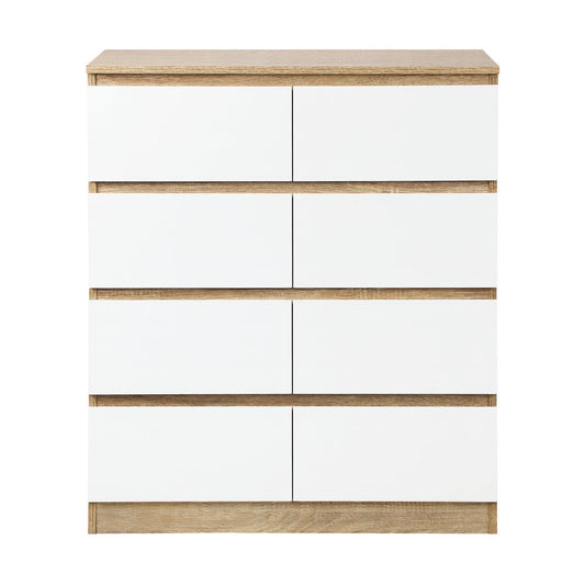 Oikiture Chest of Drawers 8 Drawers Tallboy