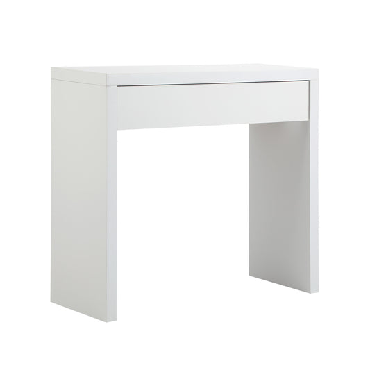 Oikiture Console Table with Drawer White