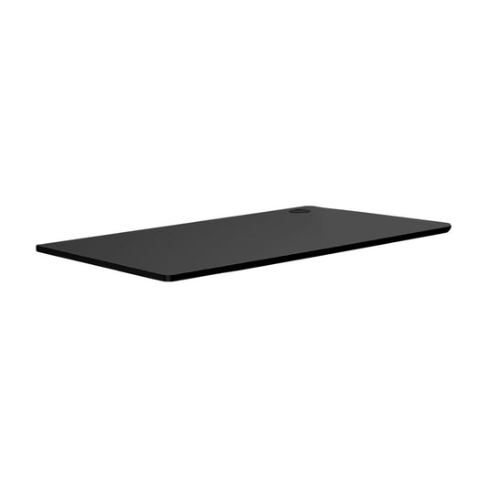 Oikiture Standing Desk Board with Drilled Hole Black 120x60cm