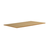 Oikiture Standing Desk Top with Drilled Hole OAK 160x75cm