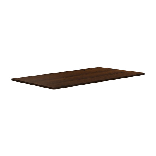 Oikiture Standing Desk Top with Drilled Hole Walnut 160x75cm