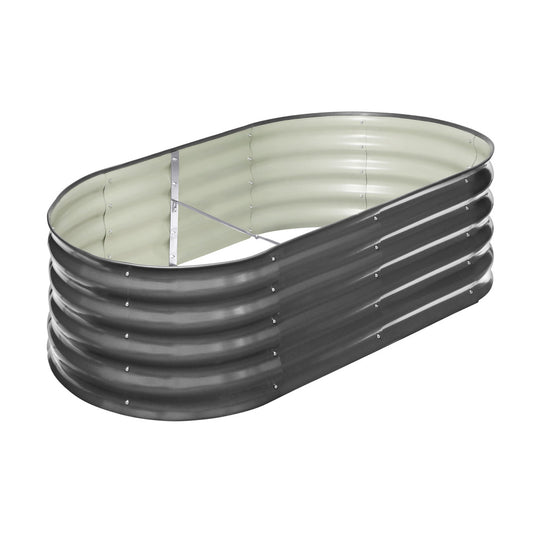 Livsip 2X Garden Bed Galvanised Raised Garden Bed 160X80X42CM