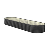 Livsip Raised Garden Bed 320X80X56cm Galvanised Steel 3pcs