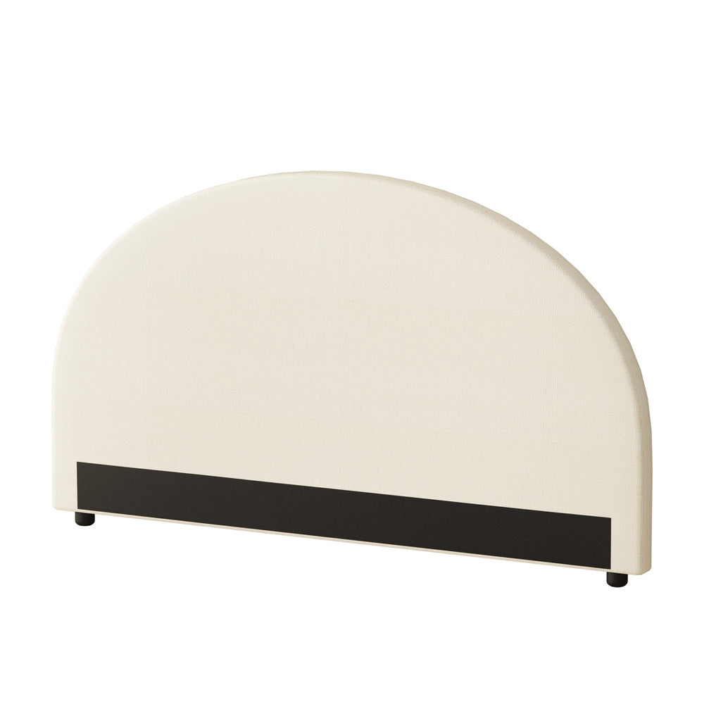 Oikiture Bed Head King Size Headboard Fabric Beige
