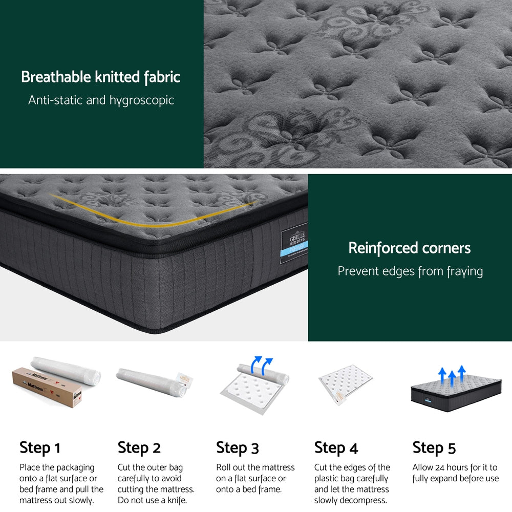 Solene knitted fabric Bed Mattress Giselle 34cm