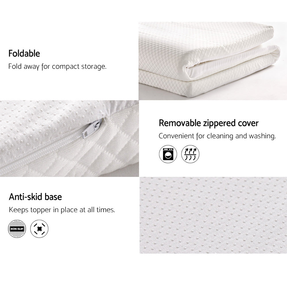 Giselle Bedding Memory Foam Mattress Topper 8cm