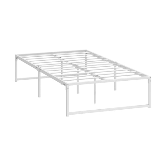 Oikiture Metal Bed Frame King Single Bed Base White