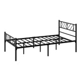 Oikiture Metal Bed Frame King Single Bed Base Platform Black SIS