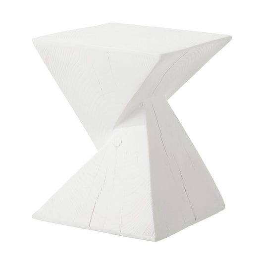 Oikiture Side Table Terrazzo Concrete White