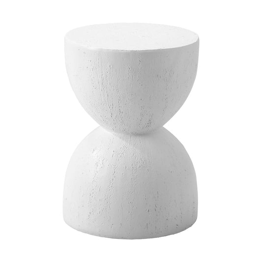 Oikiture Side Table Terrazzo Hourglass Stand