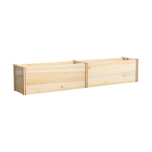 Livsip Garden Bed 240x45x45cm Raised Wooden Planter
