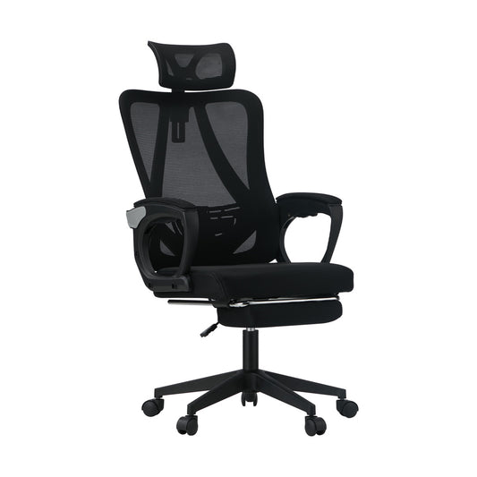 Oikiture Mesh Office Chair Adjustable Lumbar Support Black