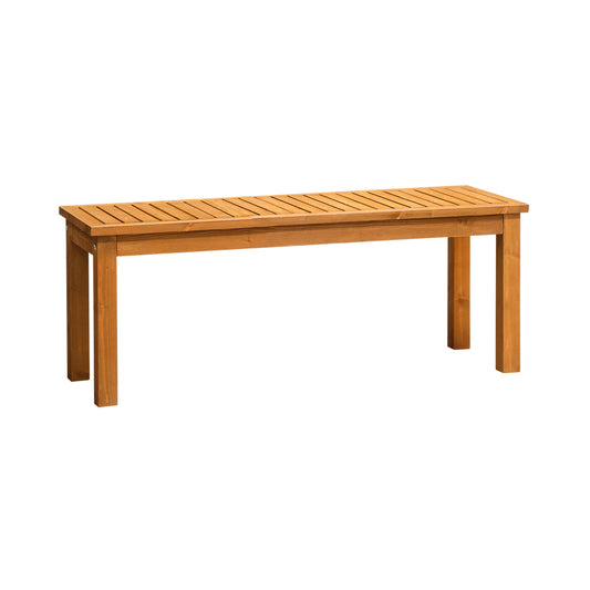 Livsip 120cm Garden Bench Wooden Slatted Seat 2 Seater