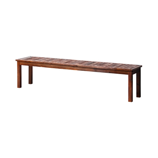 Livsip Garden Bench 190cm Wooden Slatted Seat