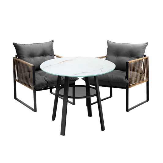 Livsip Outdoor Patio Set 2 Seater Bistro Setting