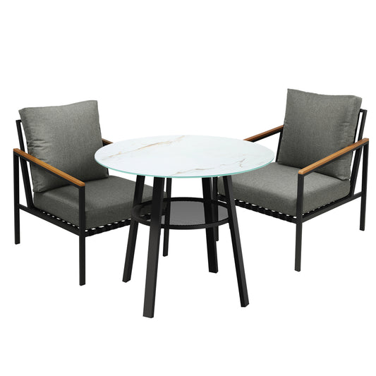 Livsip 3PCS Outdoor Dining Setting Patio Bistro Set
