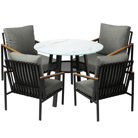 Livsip 5PCS Outdoor Dining Setting Patio Bistro Set