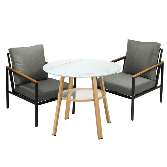 Livsip Outdoor Patio Set Lounge Bistro Dining Set 2 Seater