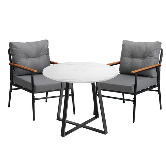 Livsip Outdoor Dining Set 3PCS Garden Lounge Setting