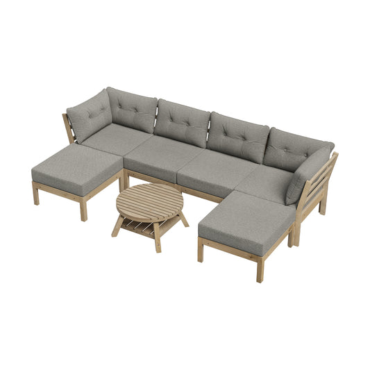 Livsip 6 Piece Outdoor Lounge Sofa Set Garden Furniture