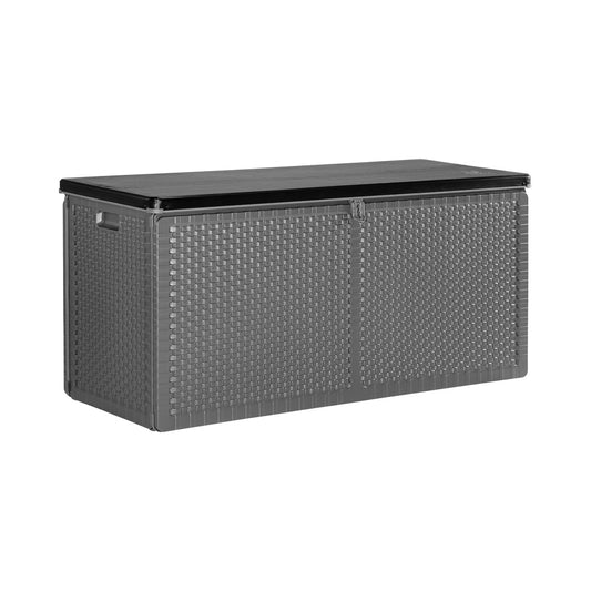 Livsip Outdoor Storage Box Bench 310L Black&Grey