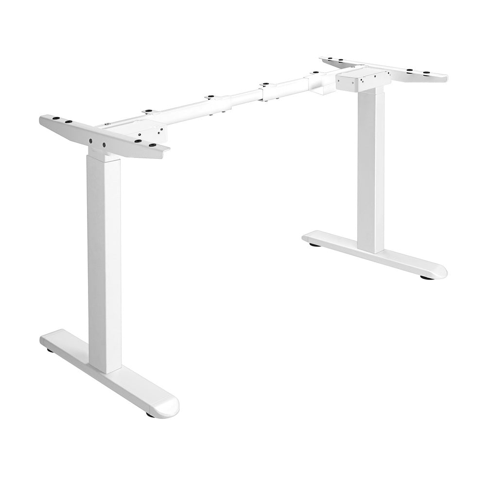 Oikiture Standing Desk Frame Adjustable Dual Motor White