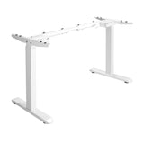 Oikiture Standing Desk Frame Adjustable Dual Motor White