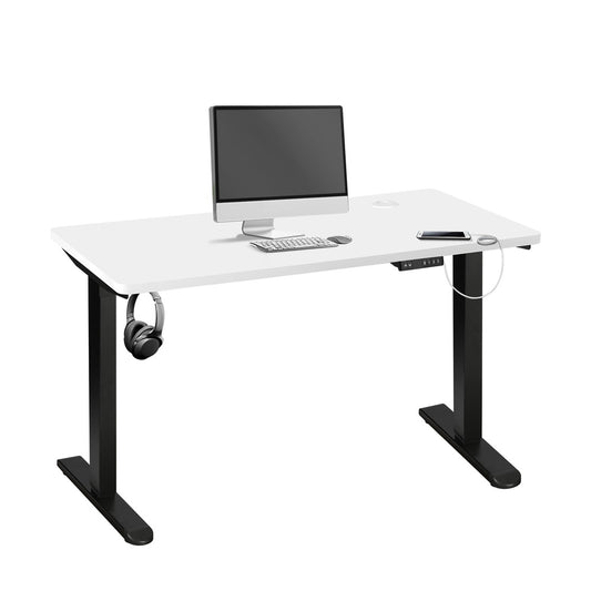 Oikiture Standing Desk Adjustable Motorised 150 Black&White