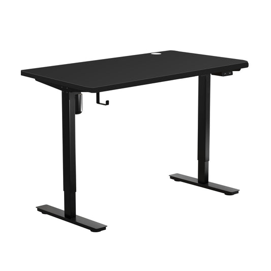Oikiture Electric Standing Desk Single Motor Black 120cm