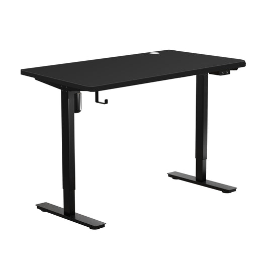 Oikiture Electric Standing Desk Single Motor 140cm Black