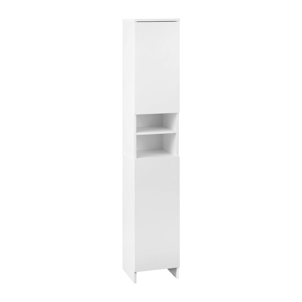 Oikiture Bathroom Cabinet Tall Slim White