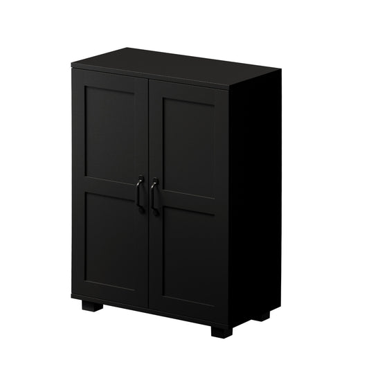 Oikiture Storage Cabinet Buffet Sideboard 2 Door Black