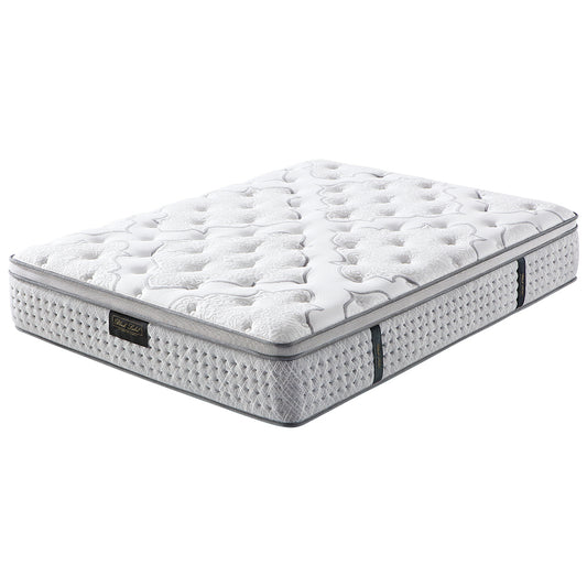 KINGSTON Mattress Medium Firm Euro Top Pocket Spring Memory Foam 34CM
