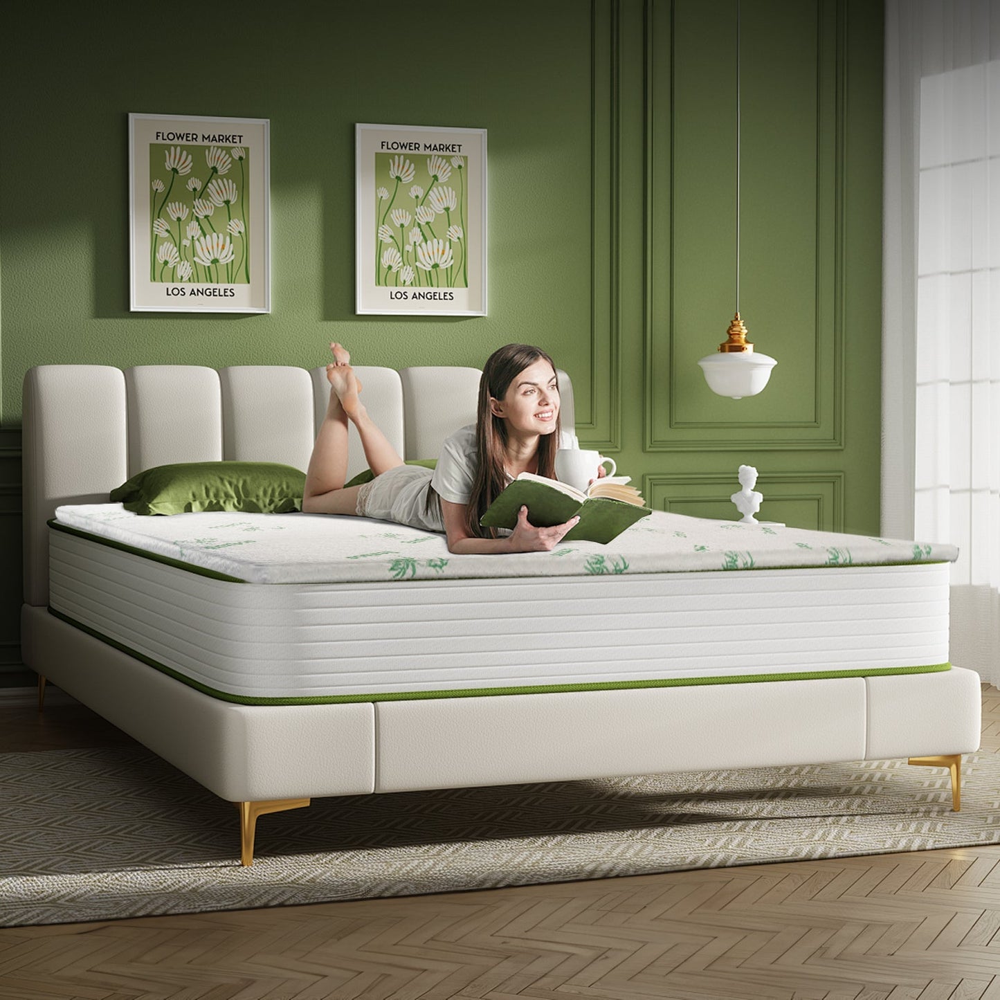 4cm Memory Foam Mattress Topper with Bamboo Cover