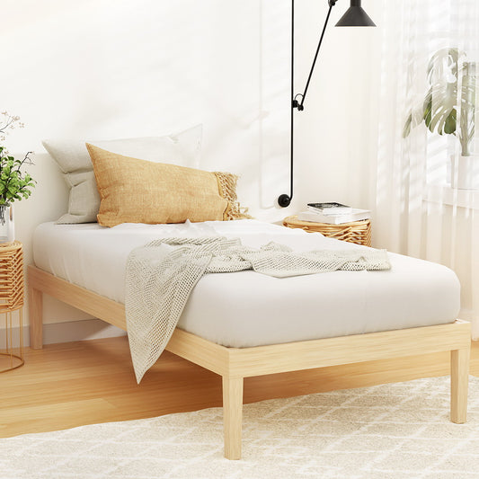 Artiss Bed Frame Wooden Base Mattress Platform Timber Pine BRUNO