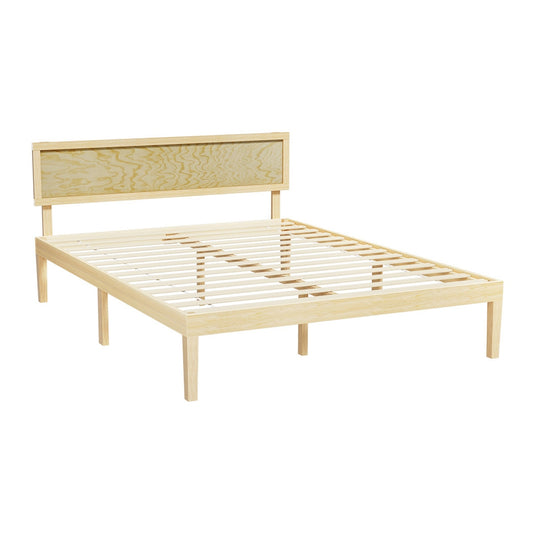 Artiss Bed Frame Wooden Base Mattress Platform Timber Pine YUMI