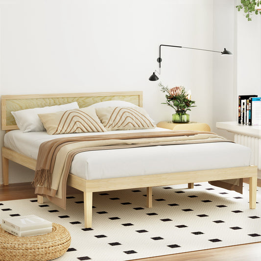 Artiss Bed Frame Wooden Base Mattress Platform Timber Pine YUMI
