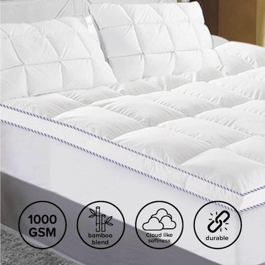 1000GSM Luxury Bamboo Mattress Topper Ramesses