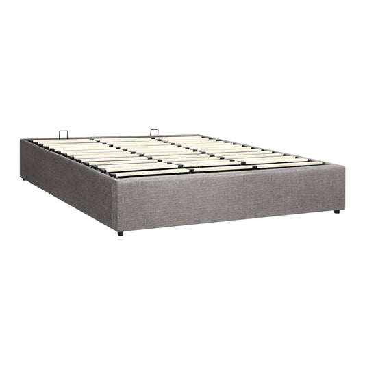 Oikiture Bed Frame King Size Gas Lift Base With Storage