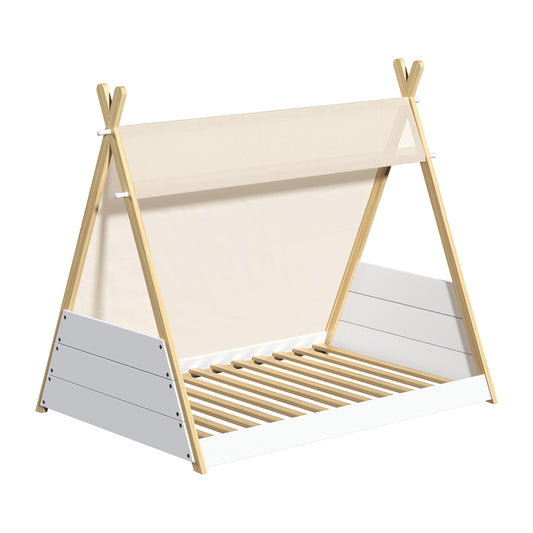 Oikiture Kids Bed Frame Single Size Bed Wooden
