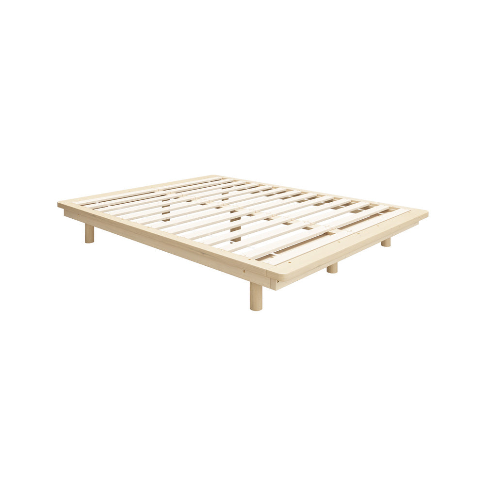 Oikiture Bed Frame Queen Size Wooden Bed Base Timber Platform
